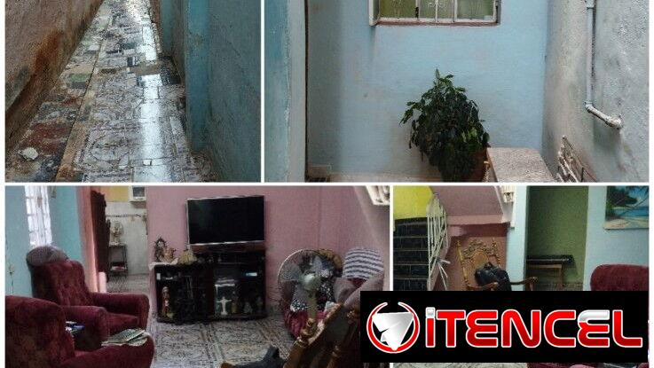 VENTA DE APTO EN CENTRO HABANA: INDEPENDIENTE, SALA AMPLIA 3 HABS, 2 BAÑOS, COCINA-COMEDOR,PATIO CISTERNA, AZOTEA LIBRE
