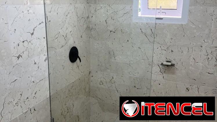 Paños fijos de Cristal para baño