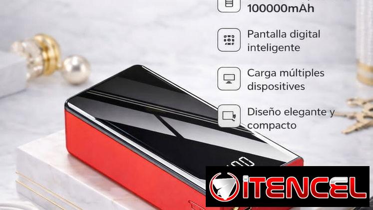 Características • Capacidad ultra alta de 100000 mAh • Carga rápida y estable • A 85 USD.