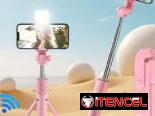 Selfie Stick Telescópico con Trípode, Luz Integrada y Control Remoto en La Habana