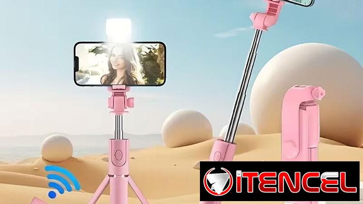 Selfie Stick Telescópico con Trípode, Luz Integrada y Control Remoto en La Habana