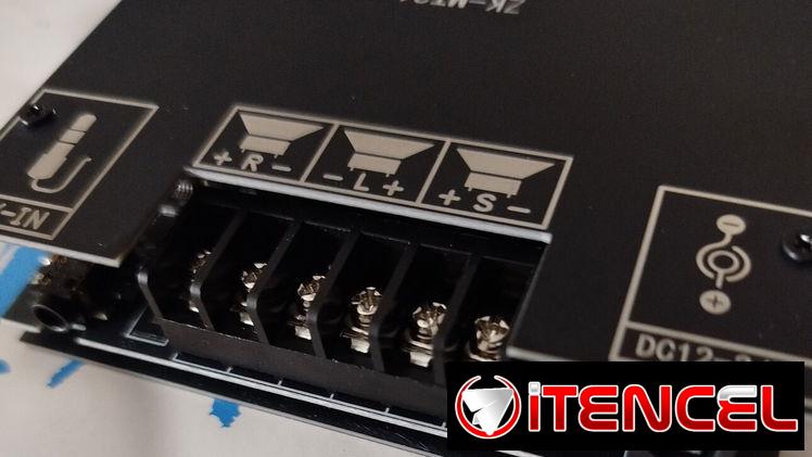 Mini amplificador Bluetooth ZK-MT21 de 2.1 canales. + Transformador adaptador de 12V, 4A