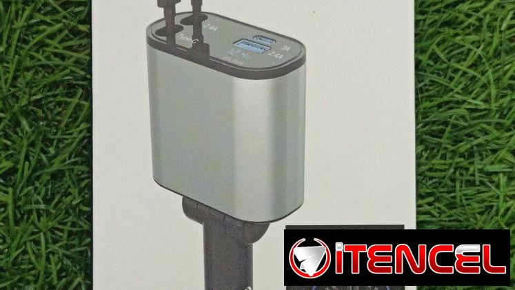 Cargador de Celulares 4 en 1 para Autos 120w