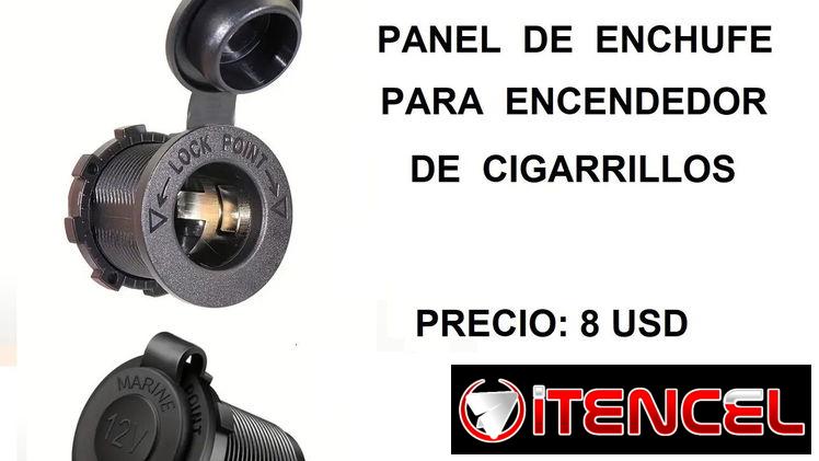 PANEL DE ENCHUFE PARA ENCENDEDOR DE CIGARRILLOS PARA SU AUTO