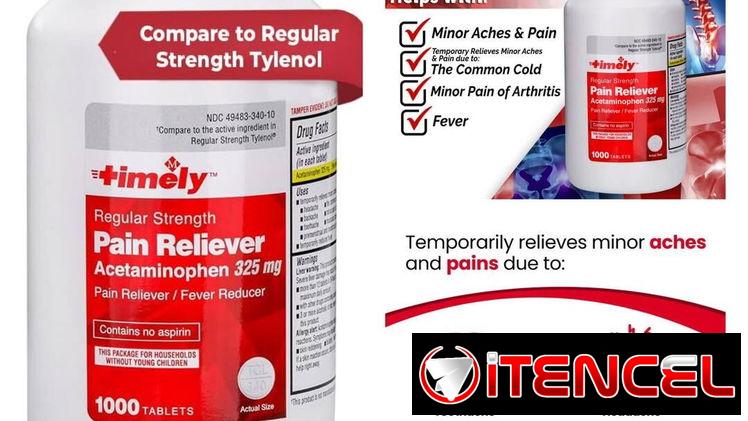 Acetaminophen de 325 mlg 1000 tb 25 usd