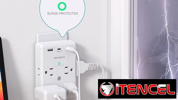 🔥 𝐏𝐫𝐨𝐭𝐞𝐜𝐭𝐨𝐫 𝐝𝐞 𝐕𝐨𝐥𝐭𝐚𝐠𝐞 ,8 Tomas d corriente+ 2 Puertos C+1 USB, 𝐏𝐫𝐞𝐜𝐢𝐨 𝟐𝟎 𝐔𝐒𝐃  (🅟🅟⓿⓿➊)