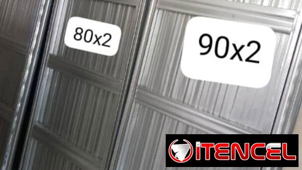 Puertas de acero cromado con su cerradura y las llaves y Puertas galvanizadas con yale y sin yale