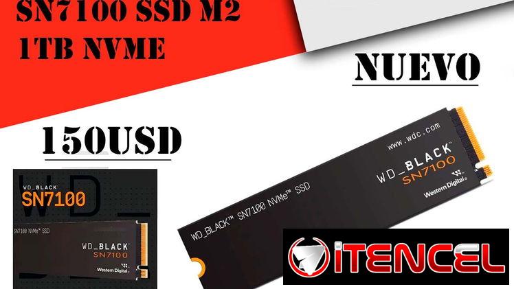 Disco Interno WD Black SN7100 SSD M2 1TB NVME “Nuevo Sellado”