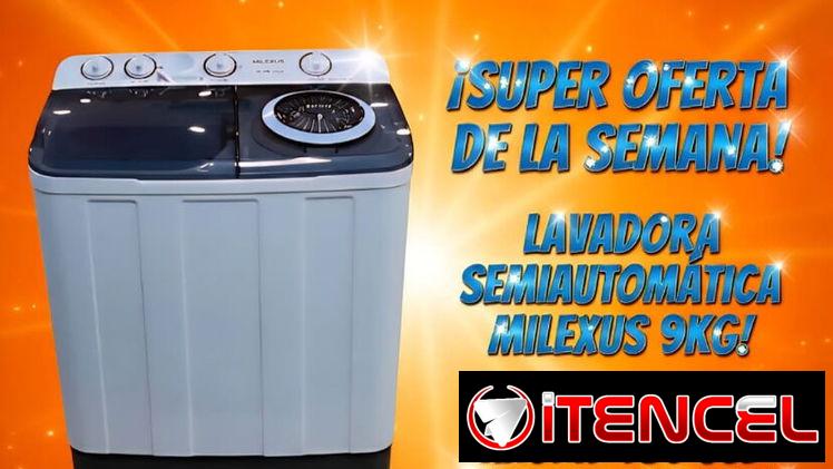 Lavadora semiautomática Milexus 9 kgs