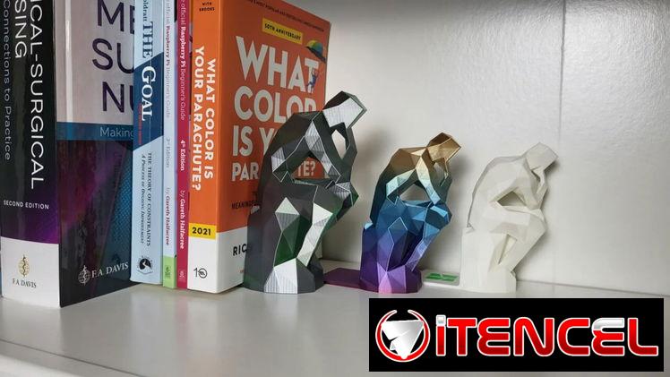 Porta-libros con diseño de “El Pensador” | videojuegoshabana.com