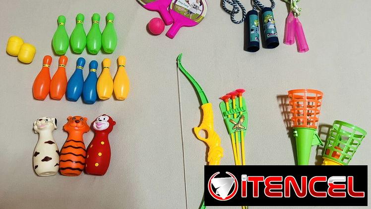 Juguetes nuevos y de uso para niños