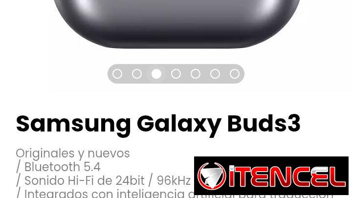 Samsung Galaxy Buds3. Originales, en su caja