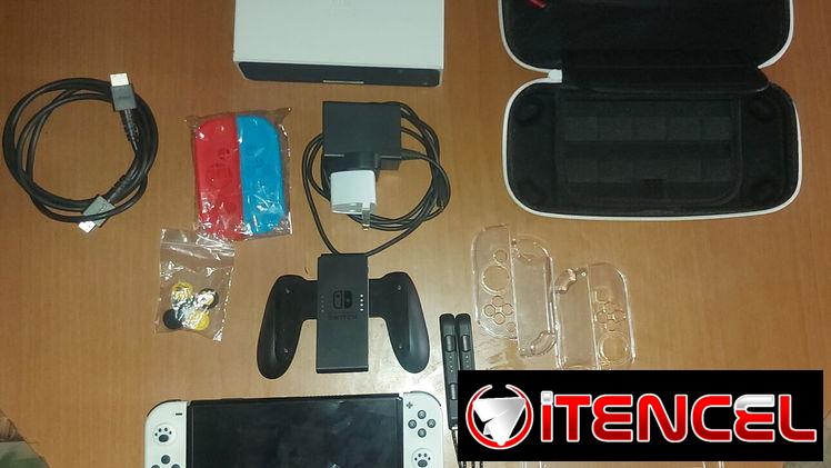 Vendo Nintendo Switch OLED Pirateada 380 usd. Único dueño, 2 meses de uso, impecable , 256 gb SD