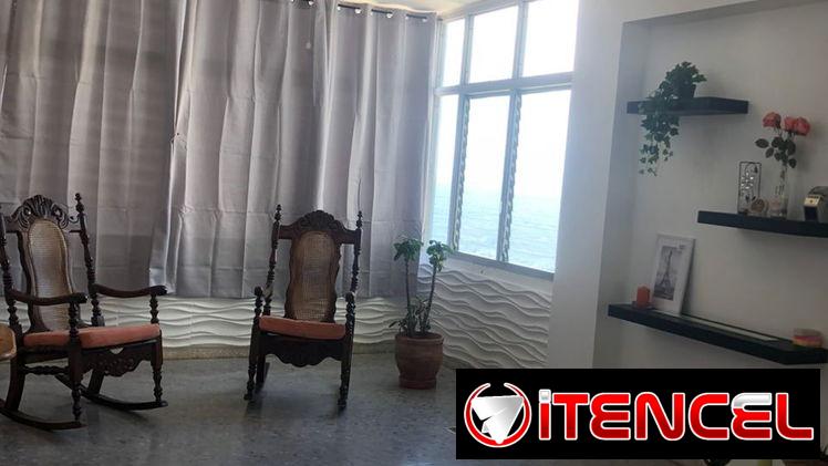 Renta de casa en la habana con vista al mar. Alquiler de apartanento por noches en el Vedado.