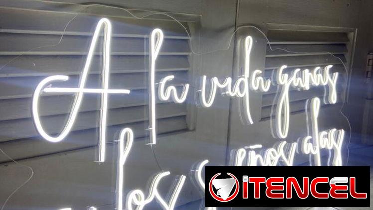 Letreros de neon flex personalizados