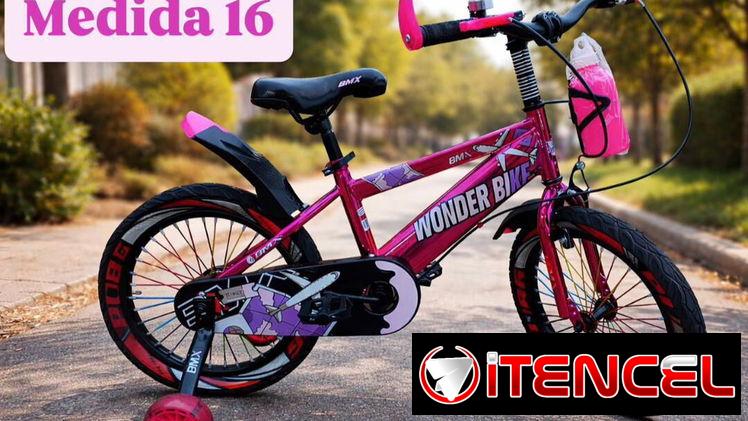 Bicicletas de niños medidas 12 , 16 , 20 y 24