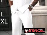 Conjunto de pantalón y camisa blanca talla XL
