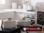 Juegos de inducción, cocina de inducción con sus calderos varios combos