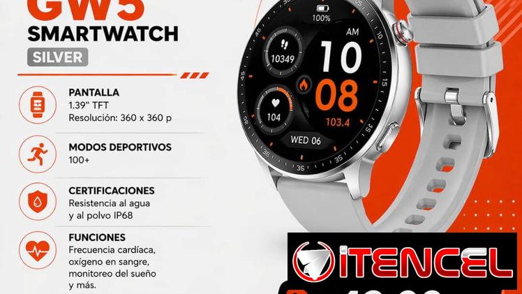 Kumi GW5 Smartwatch Silver | Reloj Inteligente con IP68 en La Habana