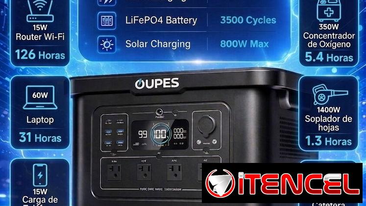 OUPES 2400w Estación de carga 100% americana