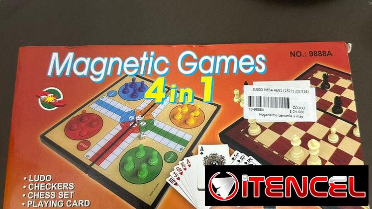 Juego de mesa 4 en 1