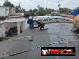 Manta de techo se presta servicio