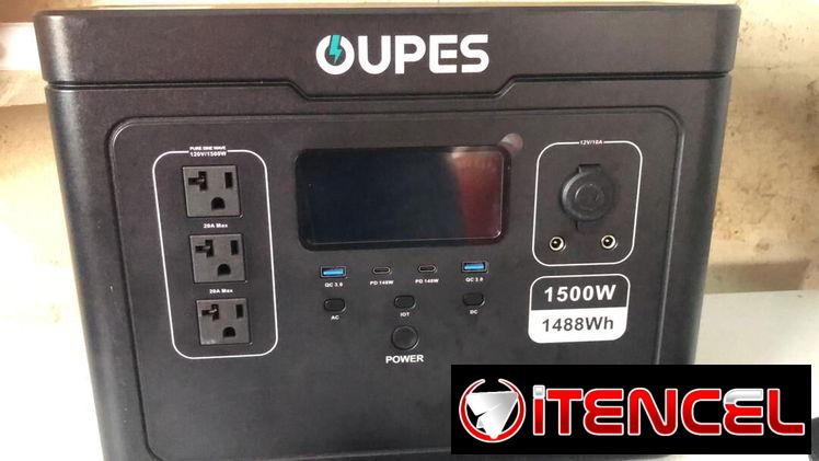 🔋⚡ ESTACIÓN DE ENERGÍA PORTÁTIL 1500W, 🔌 OUPES Exodus 1500 – Generador Portátil