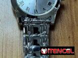 Reloj plateado, marca, Fouron para hombre, ideal para eventos, casuales y formales