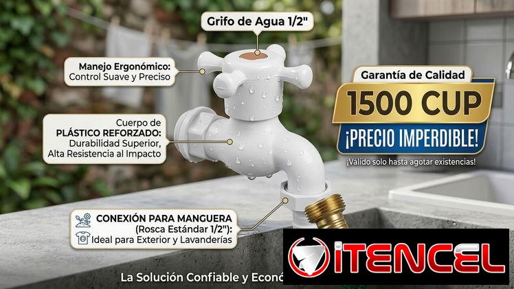 Pila o grifo de agua con conexión con manguera