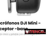 Micrófonos DJI Mini -receptor -base. Incluye base de carga para transmisor y cable divisor