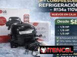 Máquina de refrigeración ‘LG’ compresor de frío 1/8Hp – 1/6Hp – 1/5Hp R-134a (110V/60Hz) nuevos + kit de instalación.