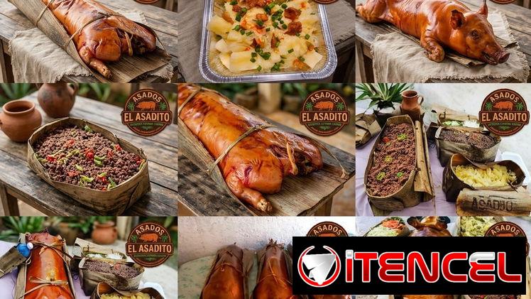 El ASADITO (CERDO, ARROZ, VIANDA, CARNERO, ENSALADA)