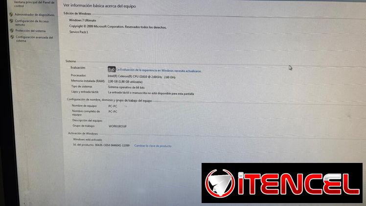 pc de escritorio