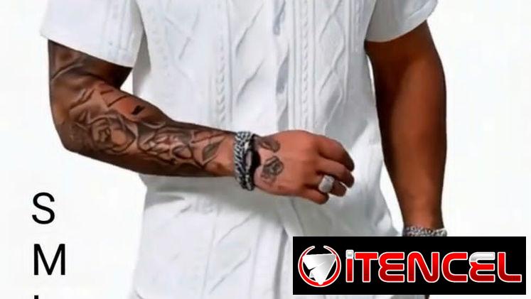 Conjunto short y camisa blanca
