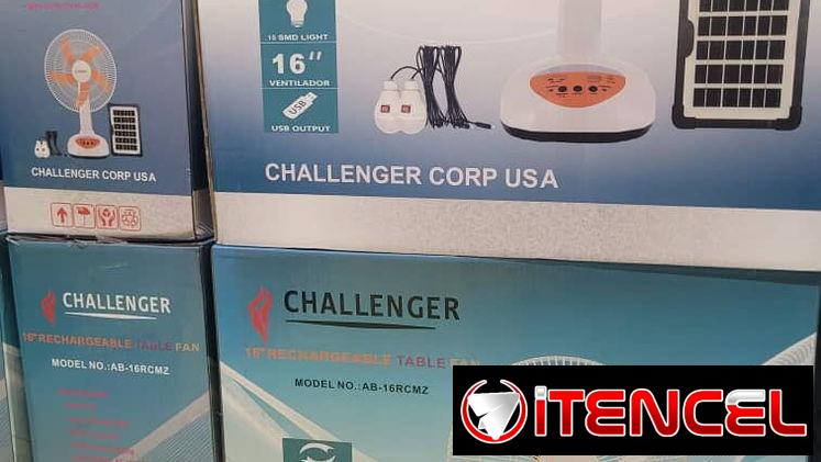 Ventilador de Mesa Recargable Challenger 16 Pulgadas Modelo: AB-16RCMZ