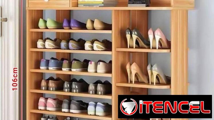 📢 Zapateras modernas de madera con gaveta incluida para medias. Importadas