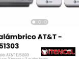 Inalámbrico AT&T – EL51303. Incluye 3 bases y 3 auriculares. Nuevos