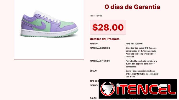 TENIS NIKE AIR JORDAN VIOLETA Y VERDE MENTA VPT#-0329