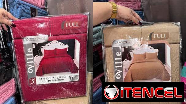Juego de Sobrecama o Cobertor de 3 piezas Cameros (uhf)