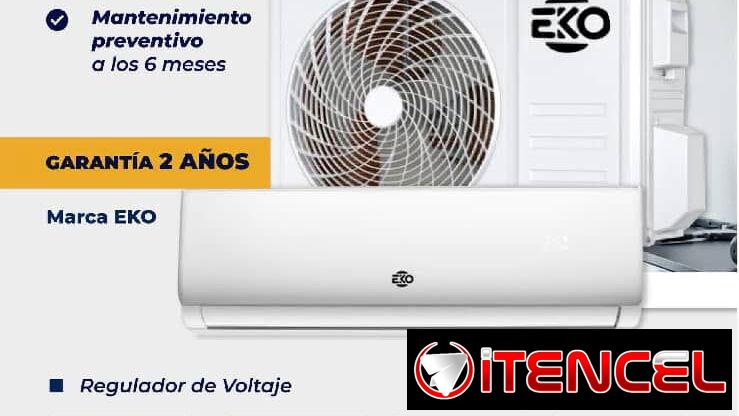Split Eko 2 Ton con entrega incluida, montaje, mantenimiento preventivo y Garantía de 2 años,