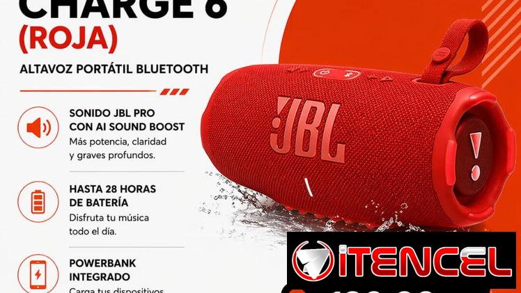 JBL Charge 6 Roja | Bocina Bluetooth Portátil con Powerbank en La Habana