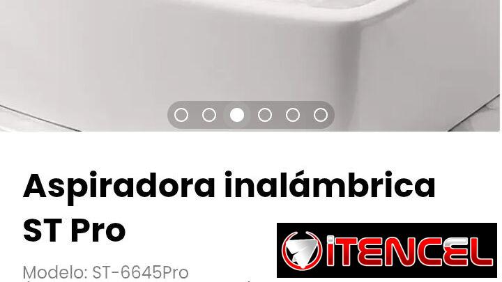 Aspiradora inalámbrica ST Pro. Capacidad de la batería: 4000 mAh