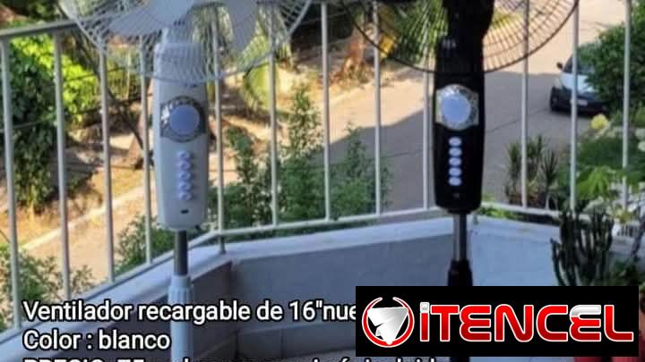 Ventilador Recargable de Pedestal Milexus con mensajería gratis para toda La Habana