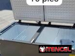 NEVERAS FREZZES DE 7 9 11.7 Y 16 PIES CÚBICOS GRISES DE ACERO INOXIDABLE NEW CAJA