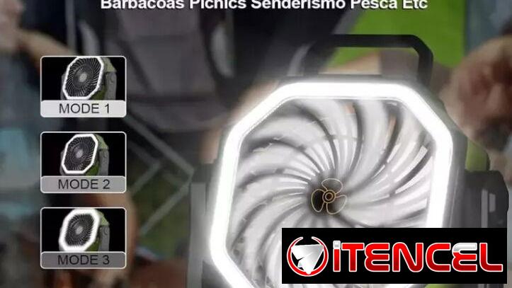 Ventilador Recargable-powerbank + lámpara-20000mAh-Nuevo