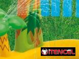 Piscina tipo parque inflable para el disfrute del verano en casa