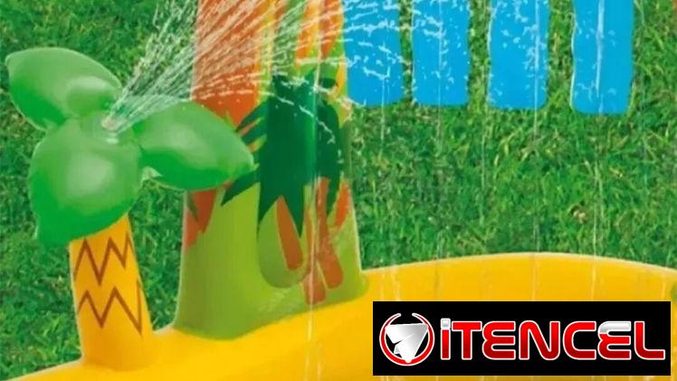 Piscina tipo parque inflable para el disfrute del verano en casa