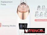 Limpiador de poros faciales, recargable por USB, con 5 sondas | Con tres niveles de potencia… | videojuegoshabana.com