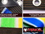 Malla, protección UV/ transpirable/ 3 x 4m, 3 x 5m..