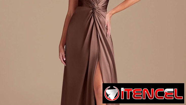 Vestido de graduación, evento, gala • vestido elegante carmelita